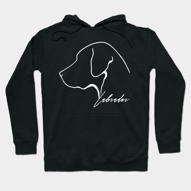 Proud Labrador profile dog Lab lover gift Hoodie by wilsigns